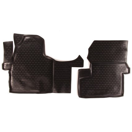 Rubber mats VOLKSWAGEN Crafter 10/2008->, 2pcs