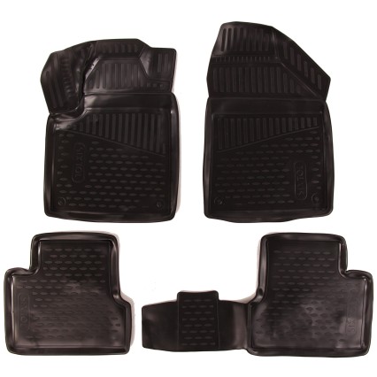 3D Rubber floor mats JEEP Cherokee, 2016-2019 SUV, USA