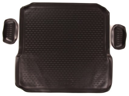 Rubber trunk mat RENAULT/DACIA Logan (I) 2004–2015, sedan (version with side pockets)