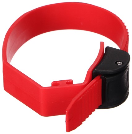 Quick-release strap for towbar-mounted bike rack, length 38 cm, red - spare part