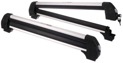 Roof rack for skis, snowboards and wakeboards with lock ROOF SKI, 76 cm, load capacity 35 kg