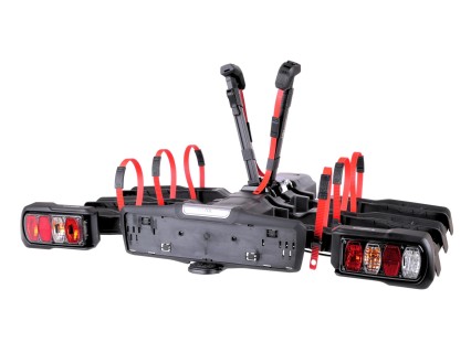 Towbar bike carrier E-BIKE 3 PREMIUM - 3 e-bikes, load capacity 60 kg, foldable