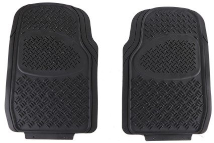 Universal rubber car mats CAR MAT UNI SET 1, front, 2 pcs