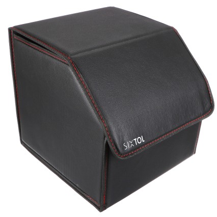 CAR COMPACT LEATHER S Trunk Organizer, 1 Compartment, Foldable, with Lid