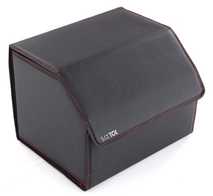 Car Boot Organizer CAR COMPACT LEATHER M, 1 Compartment, Foldable, with Lid SIXTOL