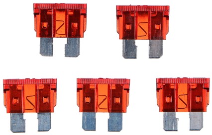 Set of blade automotive fuses MECHANIC FUSE SET 10A, 100pcs