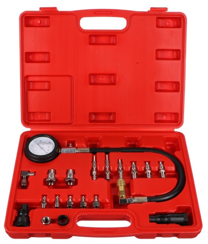Diesel engine cylinder pressure test kit MECHANIC ENGINE TESTER 21, 0-70 bar, 21 pcs