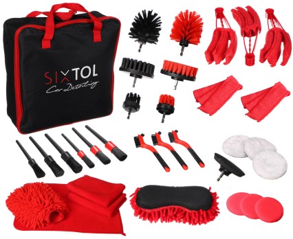 Multifunctional set of tools for cleaning and washing the car CAR DETAILING 33, 33 pcs