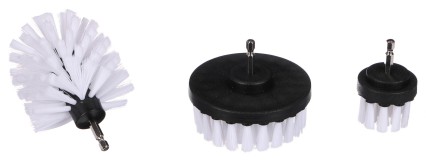 Set of drill brushes for car cleaning CAR DETAILING DRILL BRUSH 3 SOFT, 3 pcs