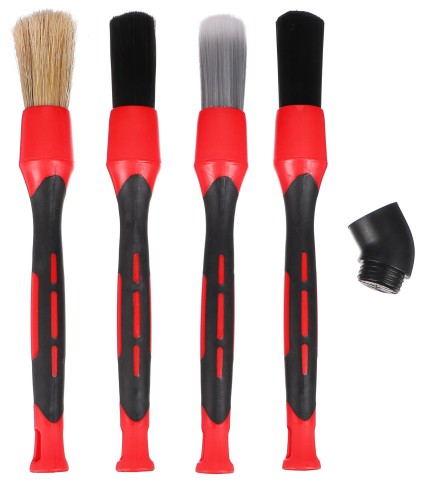 Set of precision brushes with interchangeable attachments for car cleaning CAR DETAILING BRUSH 4
