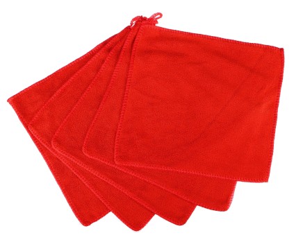 Microfiber cleaning towels for car washing CAR DETAILING WASH TOWEL SET 5, 25x25cm 450g 5pcs