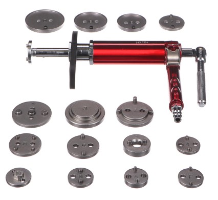 Pneumatic brake piston compressor MECHANIC BRAKE SET PNEU 16, 16-piece set