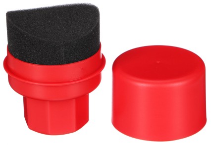 Hand-shaped sponge for car tire waxing CAR DETAILING MANUAL PAD 2