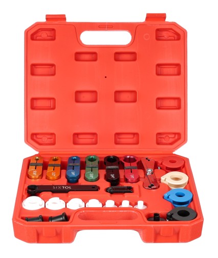 Fuel and air conditioning quick-disconnect tool set MECHANIC AC SET 1, 22 pcs