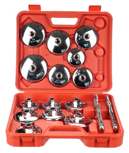 Set of cup wrenches for oil filters MECHANIC OIL WRENCH 16, 16 pcs