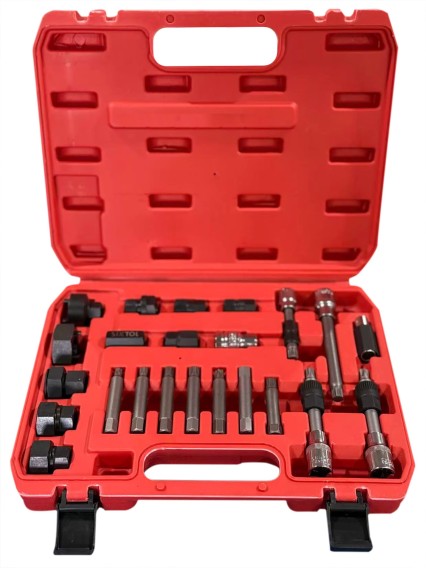 Alternator pulley mounting and removal set MECHANIC PULLEY SET 3, 24 pcs