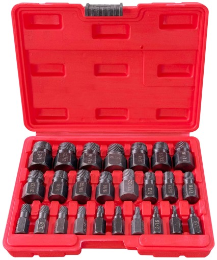 Damaged Screw and Nut Extractor Set MECHANIC NUT REMOVER 2, 25 pcs
