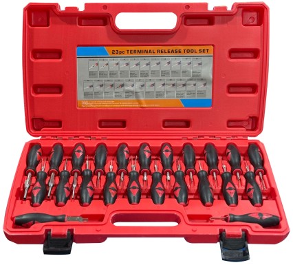 Terminal Pin and Connector Extraction Set MECHANIC TERMINAL PIN SET 1, 23 pcs