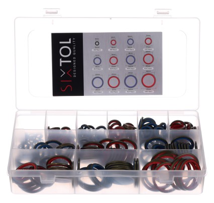 Hydraulic seals with rubber lip MECHANIC RING SET 4, 245 pcs