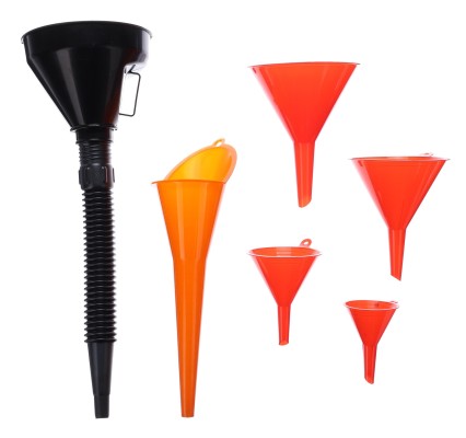 Set of funnels for adding fluids MECHANIC FUNNEL SET 2, 6 pcs