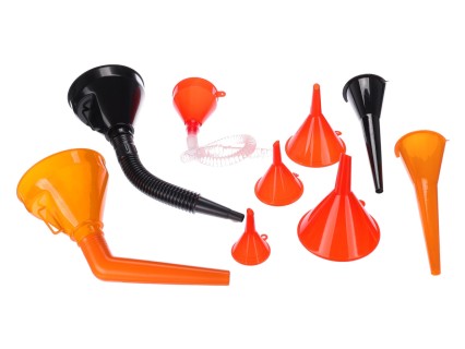 Set of funnels for adding fluids MECHANIC FUNNEL SET 3, 9 pcs