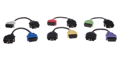 Complete set of OBD-II adapters FiatECUScan for passenger cars MECHANIC CABLE SET 3, 6 pcs