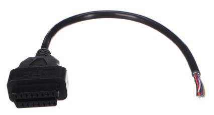 OBD-II extension cable female with 16 pins terminated with 30cm cables MECHANIC CABLE 27
