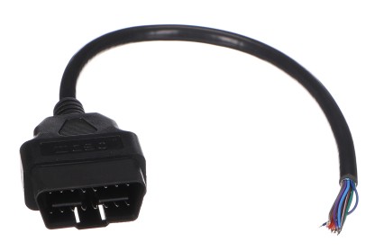 OBD-II extension cable male with 16 pins terminated with 30cm cables MECHANIC CABLE 28