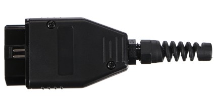OBD-II plug with 16 pins for custom cable installation MECHANIC CABLE 29, black
