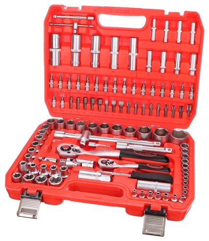 CRV 108 professional socket set - 6 year warranty SIXTOL SIX