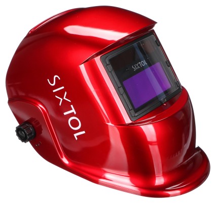 Auto-darkening welding helmet WELDING MASK 2, red