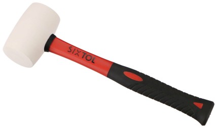 Rubber mallet TPR HAMMER 450, white, 450g, 330mm