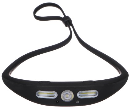 Headlamp with rubber strap and sensor HEADLAMP SENSOR 1, 160 lm, XPG LED, COB, USB
