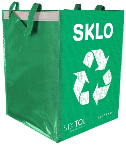Bag for sorted waste SORT EASY GLASS, 30x30x40cm, 36l