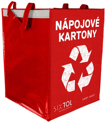 Recycling bag SORT EASY CARTON, 30x30x40cm, 36l