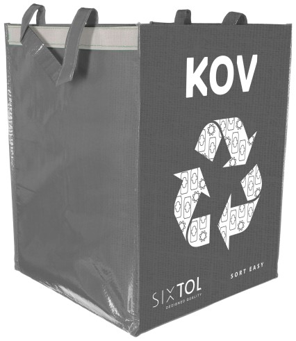 Bag for sorted waste SORT EASY METAL, 30x30x40cm, 36l