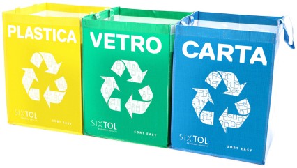 Recycling bags SORT EASY 3 BASIC IT, 30x30x40 cm, 3 x 36 l, 3 pcs