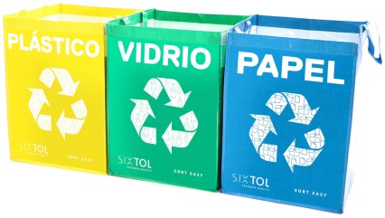 Recycling bags SORT EASY 3 BASIC ES, 30x30x40 cm, 3 x 36 l, 3 pcs