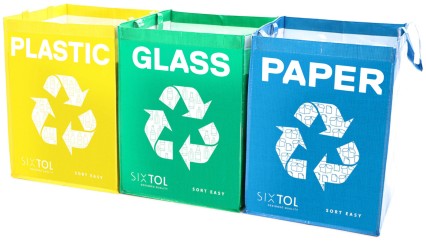 Recycling bags SORT EASY 3 BASIC EN, 30x30x40 cm, 3 x 36 l, 3 pcs