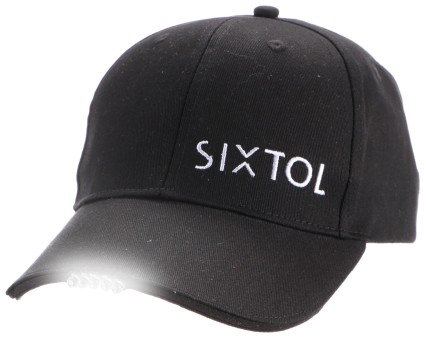 Cap with LED light B-CAP 25lm, rechargeable, USB, universal size, black