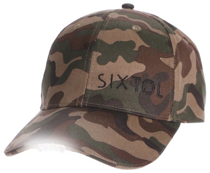 Cap with LED light B-CAP 25lm, rechargeable, USB, universal size, camouflage
