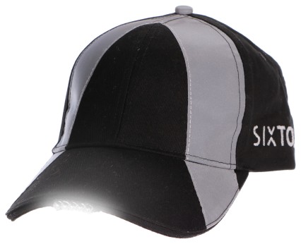 Reflective cap with LED light B-CAP SAFETY 25 lm, rechargeable, USB, one size, black