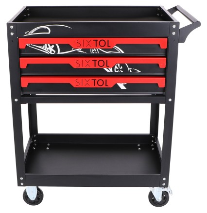 Workshop tool trolley MECHANIC TROLLEY JASON, 3 drawers, 1 shelf