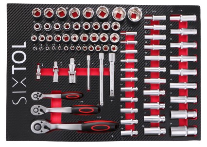 Tool module for workshop trolley MECHANIC TOOL TRAY 1, 80 pcs