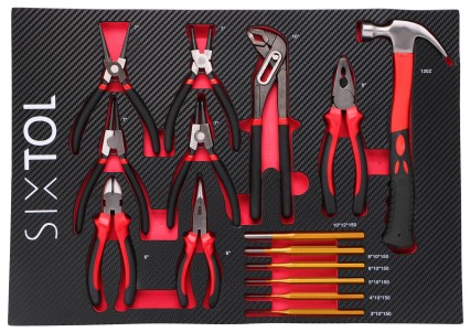 Tool module for workshop trolley MECHANIC TOOL TRAY 4, 15 pcs