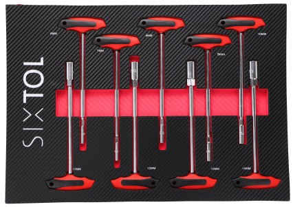 Module with tools for workshop trolley MECHANIC TOOL TRAY 9, 9 pcs
