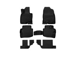 3D Rubber Floor Mats MAZDA CX-9, 2017->, SUV, 6 pcs