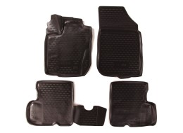 Rubber floor mats for Kia Optima III Sedan (K5) (TF) (10-) (3D).