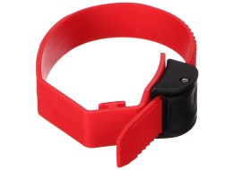 Quick-release strap for towbar-mounted bike rack, length 38 cm, red - spare part