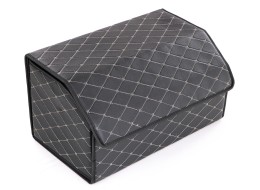 Car trunk organizer CAR COMPACT ELEGANT L, 2 compartments, foldable, with lid